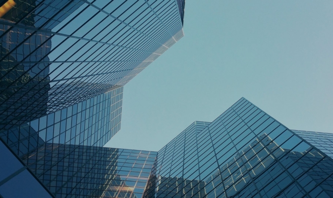 Buildings Dark Blue